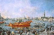 The Bucentaur Departs for the Lido on Ascension Day Francesco Guardi